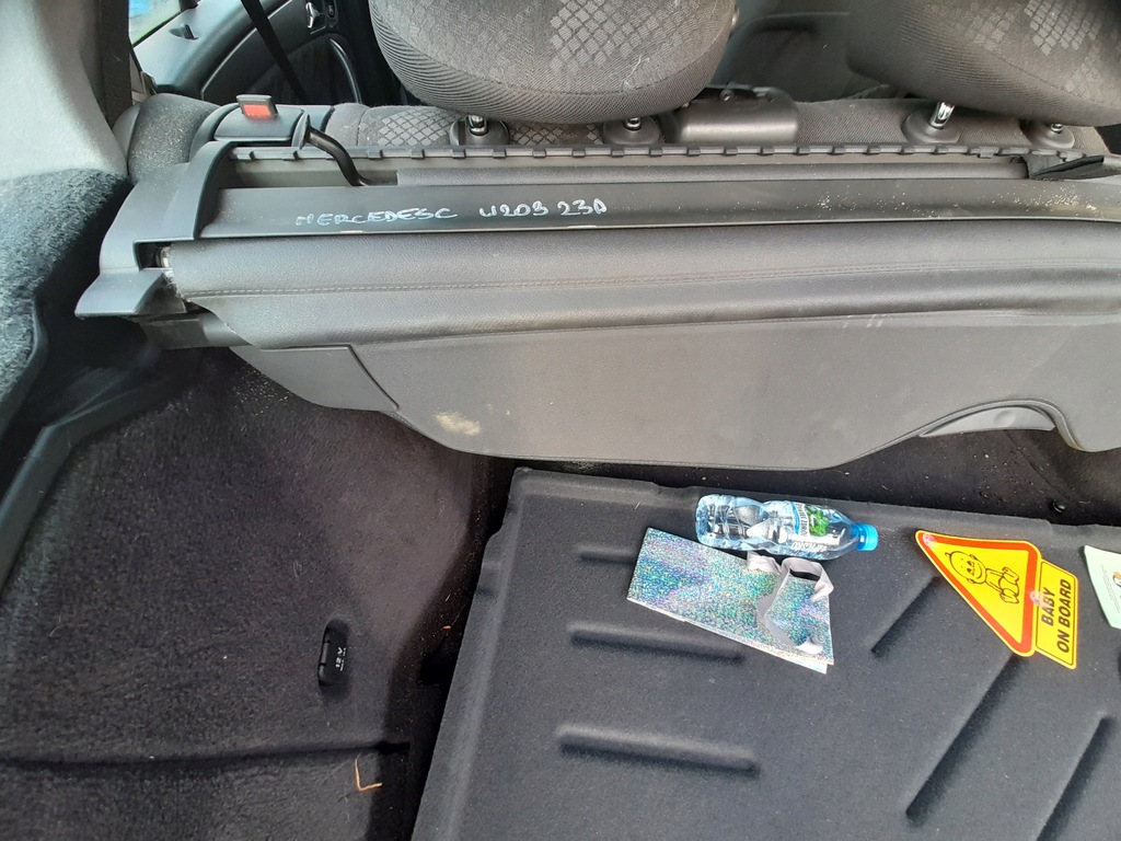 фото №6, Mercedes klasa c w203 шторка багажника задняя задняя