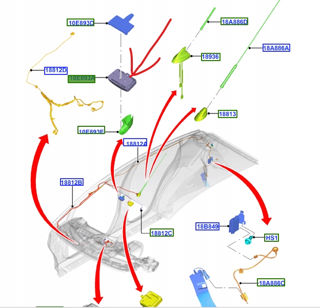 фото №1, Антенна gps ford ecosport mk2 fiesta mk7
