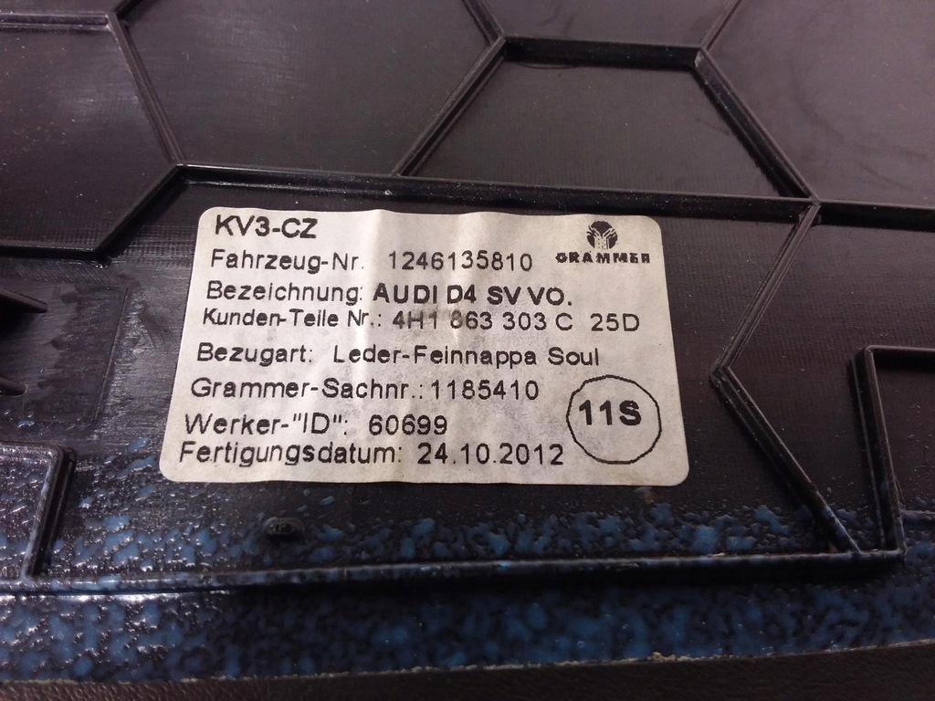 фото №5, Audi a8 s8 d4 4h захист тунель консолі ліва шкіра