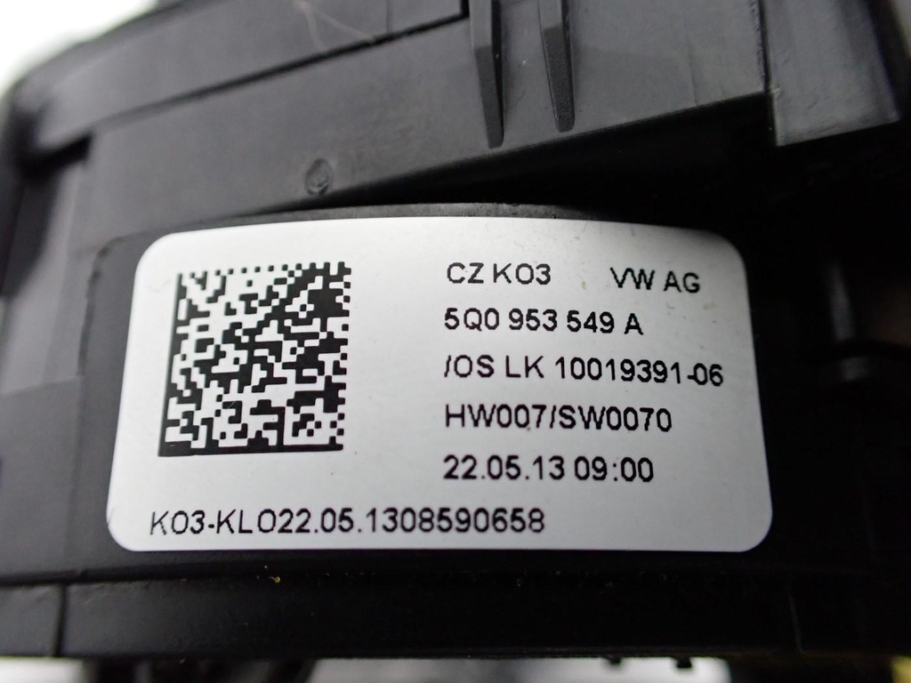 фото №10, Важіль перемикач стрічка комбінований 5q0953507am круїз-контроль vw golf vii 7 13r