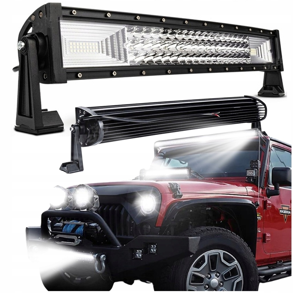 фото №1, Лампа робоча 50cm пряма 12v 48w балка led dalekosiężna led bar прожектор