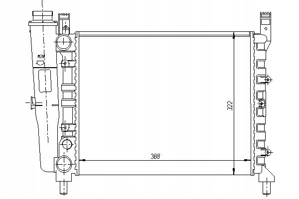 Nissens 61940 радиатор, система охлаждение двигателя Цена