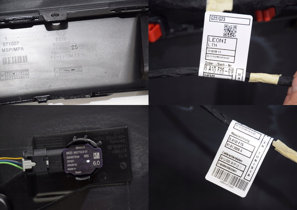 фото №14, Bmw 4 g22 g23 m-pakiet бампер задняя 6 pdc dravitgrau c36 do zamontowania