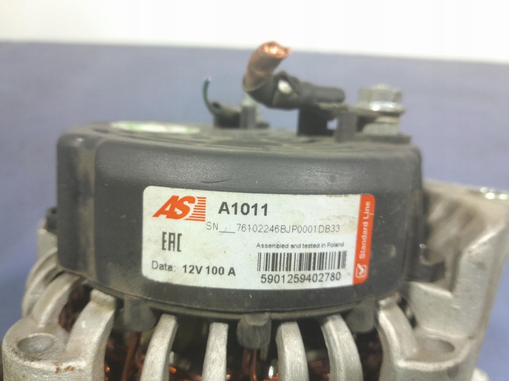 Opel zafira a 1.8b 116 km генератор a1011 Оригинал