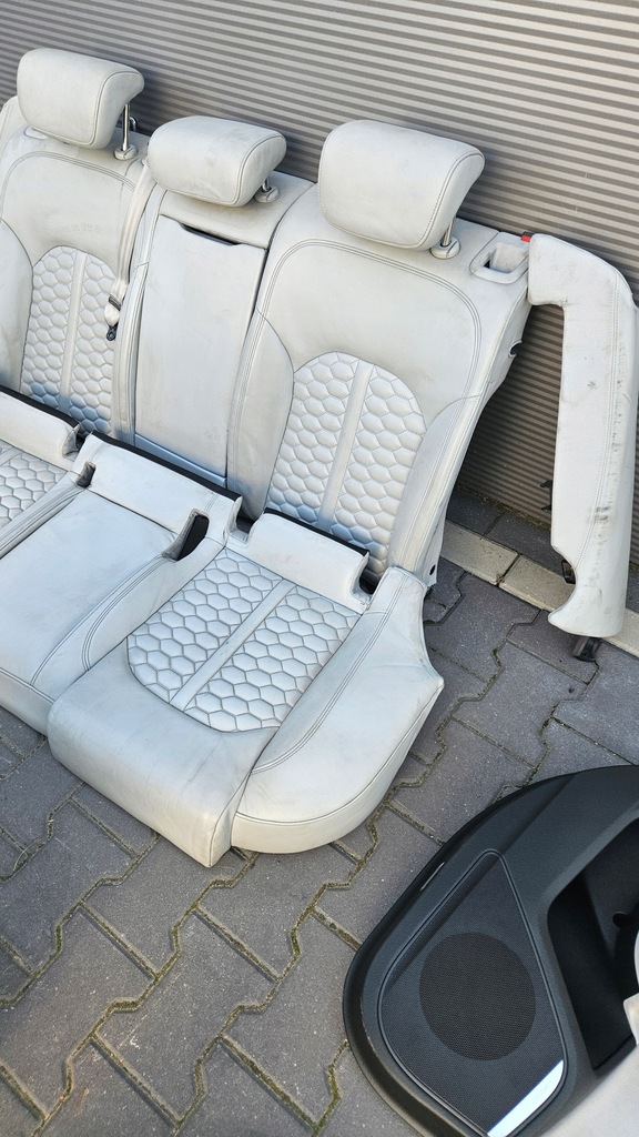 фото №8, Audi rs6 c7 4g s6 a6 c7 сиденья заднее сиденье кожа светлая mondsilber