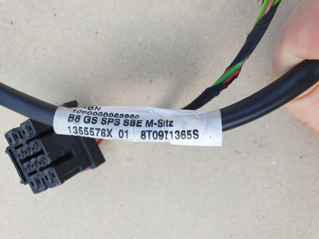 фото №7, Джгут електропроводка замки ременів сидіння audi a5 b8 8t europa оригінальний номер