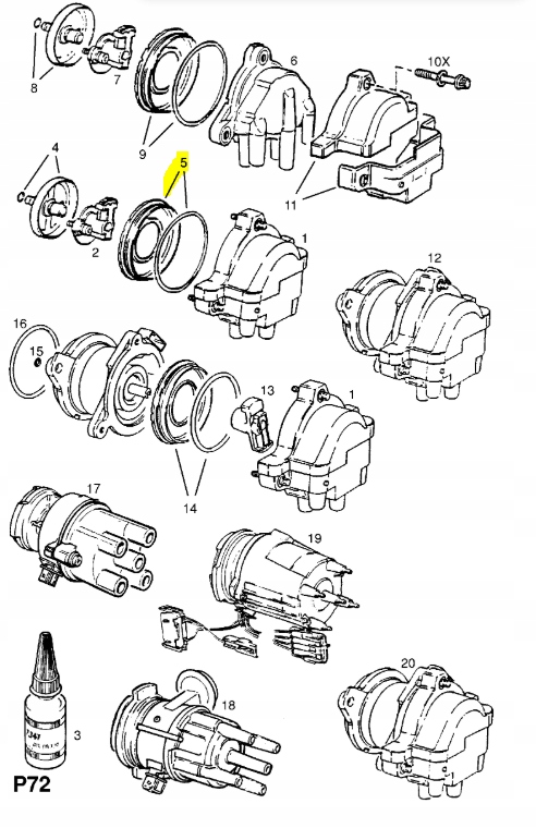 фото №8, Element stopujący розподільник opel calibra оригінальний номер 1212736 90297425