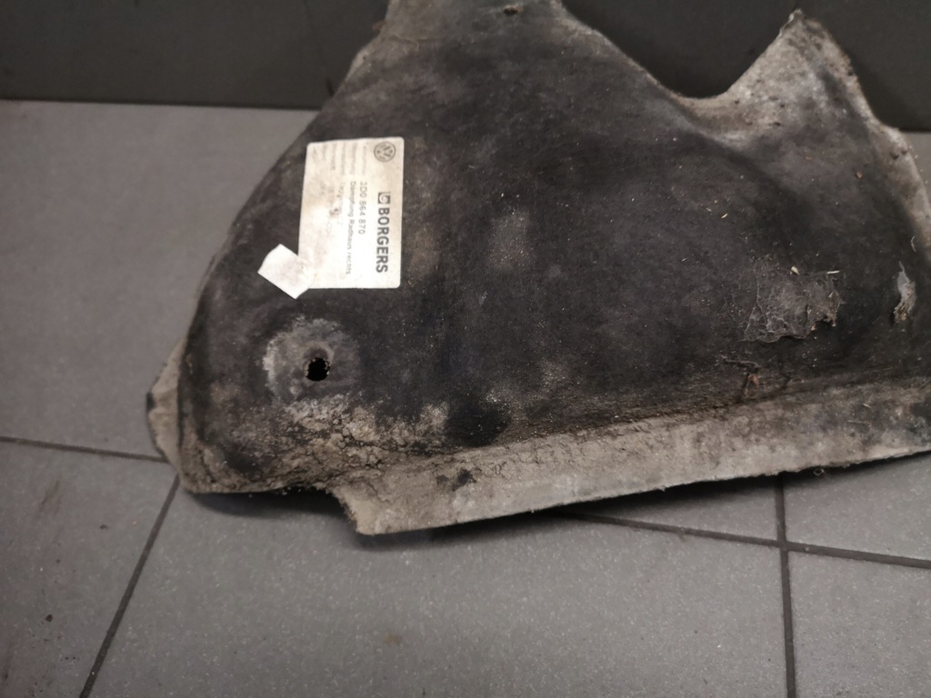 фото №7, Шумоизоляция подкрылок правое vw phaeton 3d0864870