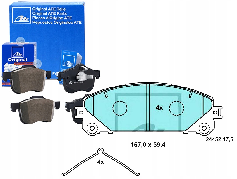 фото №1, Гальмівні колодки гальмівні керамічні lexus es nx rx toyota