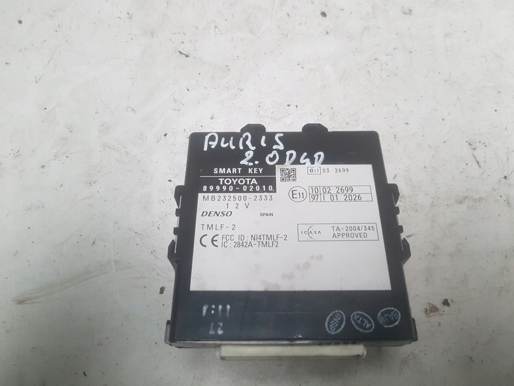 фото №1, Toyota auris i 06-09r модуль smart key 89990-02010