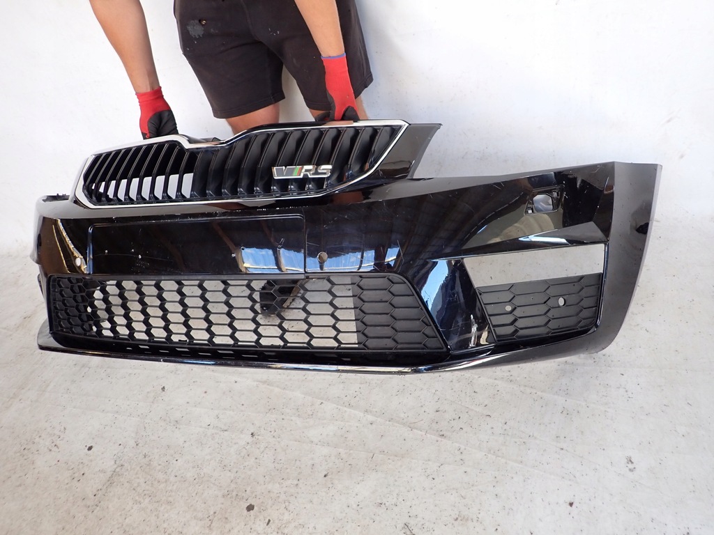 фото №10, Skoda octavia iii rs vrs 5e0 бампер перед передний решётка радиатора решётка spr pdc