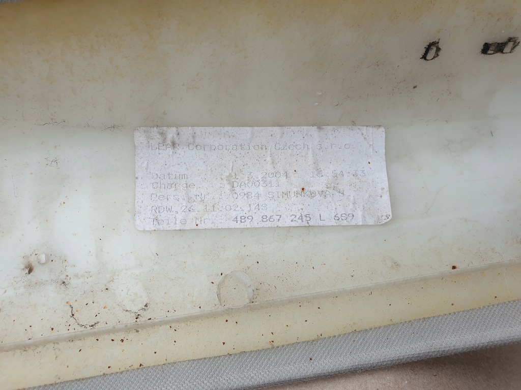 фото №10, Захист обшивка стійка багажника лівий t audi a6 c5