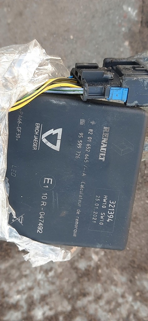 фото №7, Hak буксирувальний блок керування модуль renault express ii