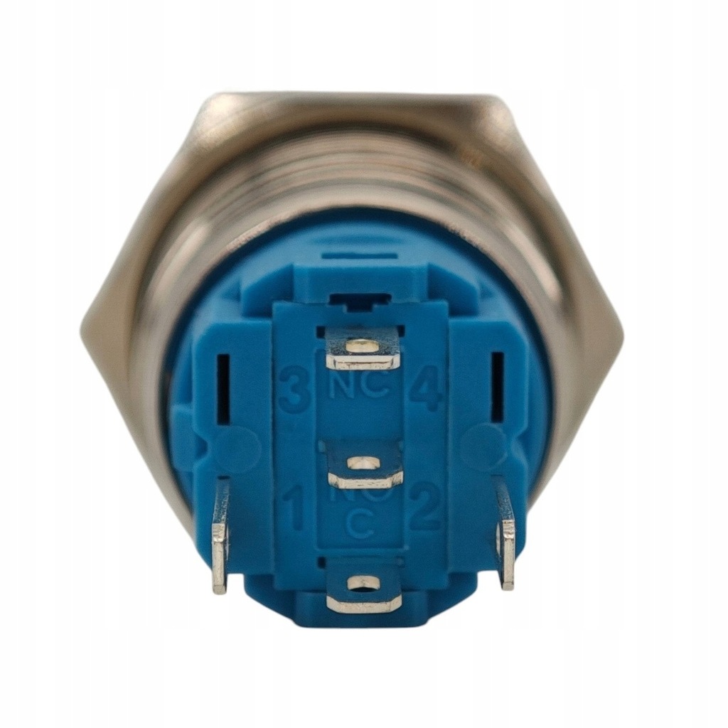 фото №9, Выключатель света предупредительных подсветка led 18mm хром защёлка 12v