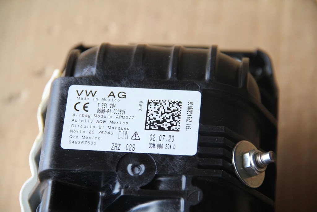 фото №7, Подушка безопасности пассажир vw atlas оригинал 3cn880204f 3cn880204d