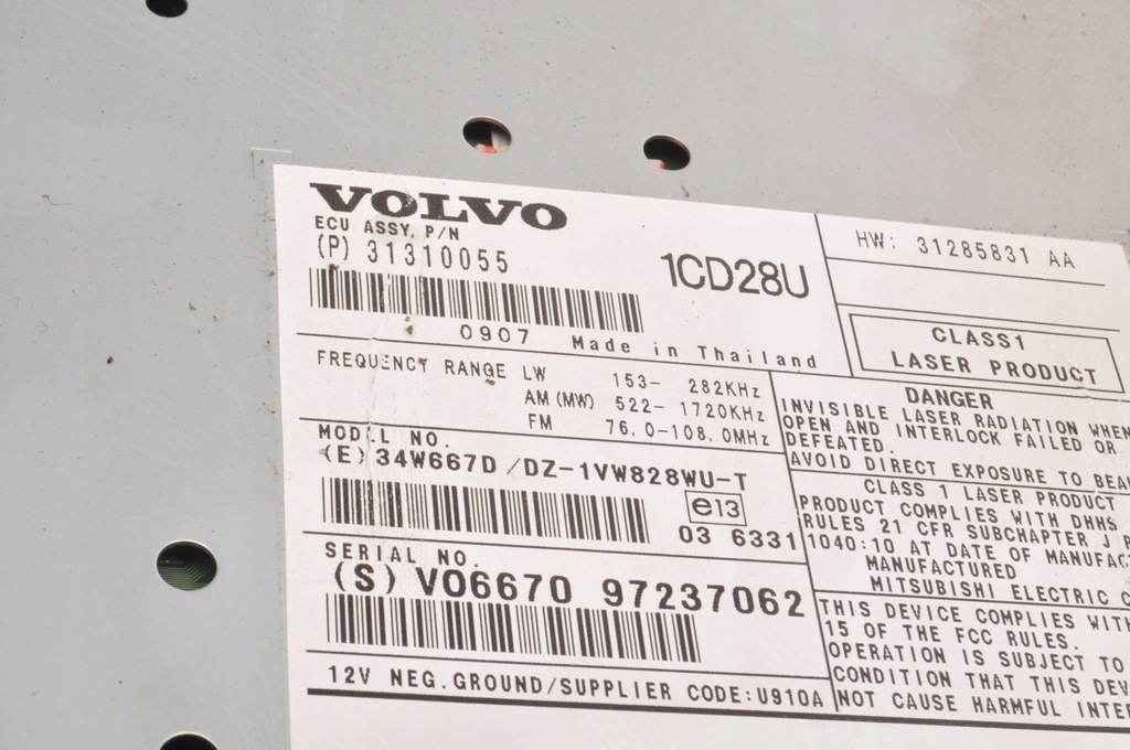 фото №2, Volvo xc90 радіо 31310055 lift