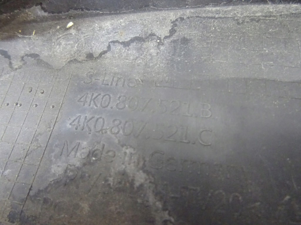 фото №12, Спойлер бампера задняя audi a6 c8 s-line 4k0807521b