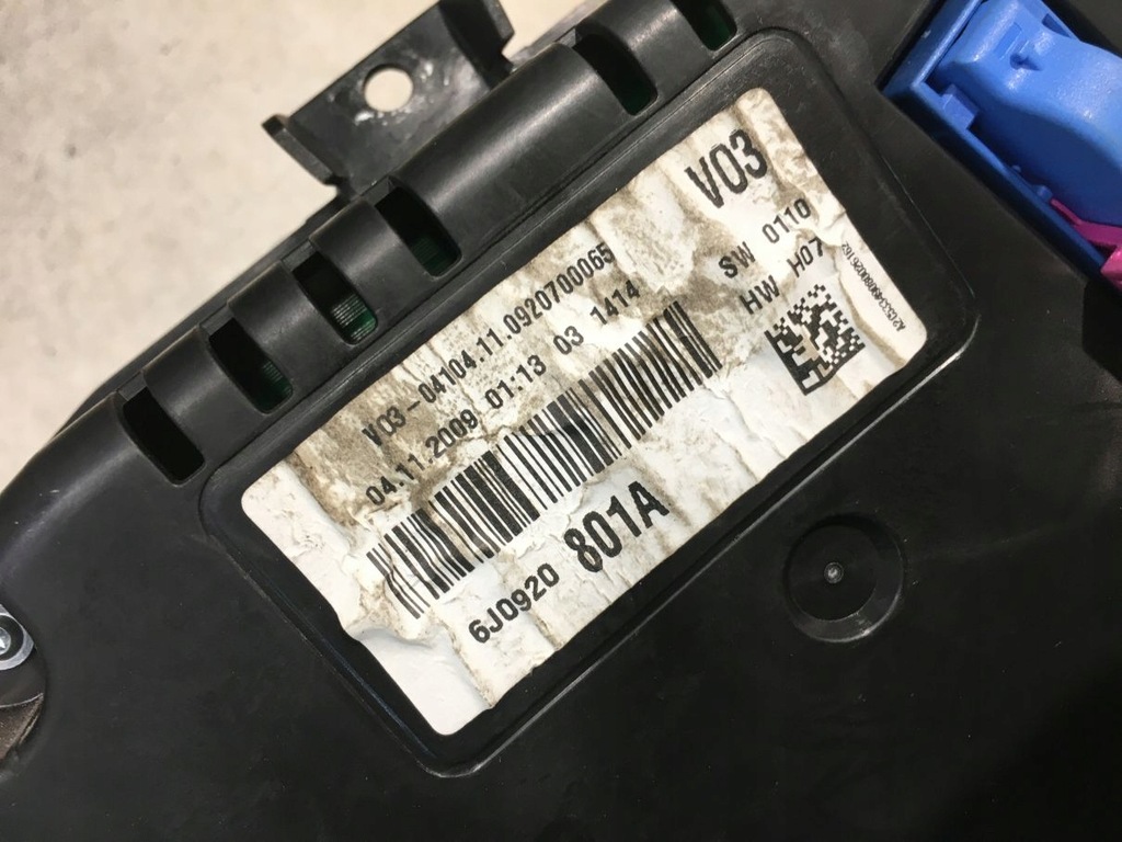 фото №6, Счетчик приборы seat ibiza iv 1.6 tdi 6j0920801a