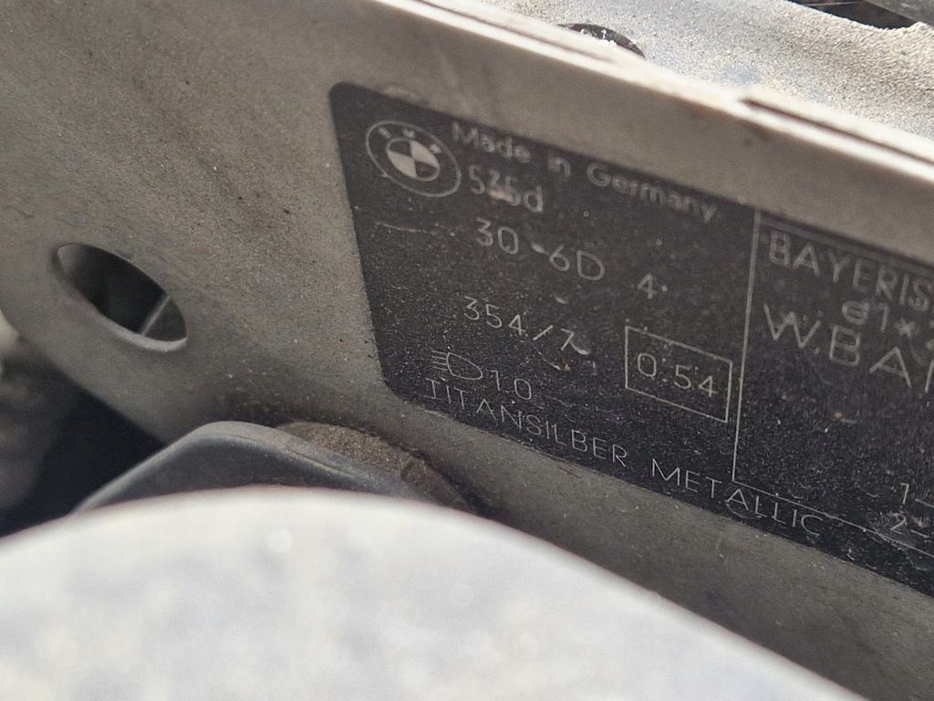 фото №13, Крыло левый передний bmw e60 titansilber