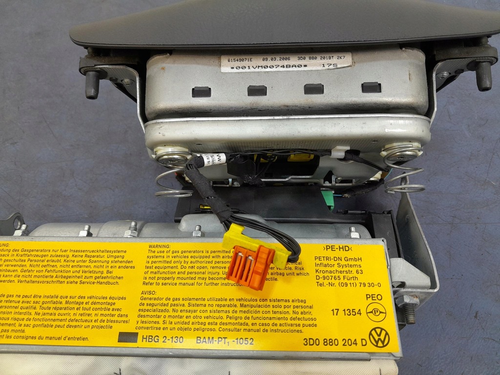 фото №14, Vw phaeton панель приладів приладова подушки безпеки ремені