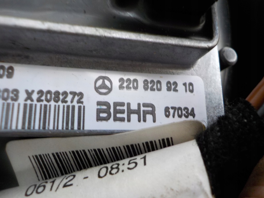 фото №6, Mercedes ml w163 отопитель резистор 2208209210