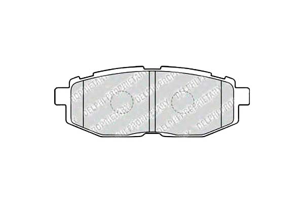 фото №1, Delphi тормозные колодки тормозные subaru brz forester legacy