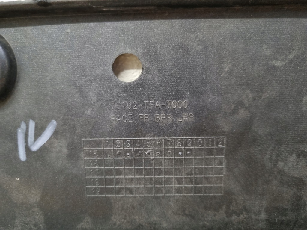 фото №16, Спойлер накладка бампера перед honda cr-v iv lift 14-18 71102-tfa-t000