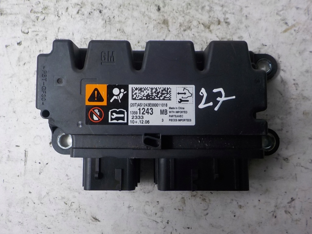 фото №1, Chevrolet orlando модуль датчик подушки безопасности подушка безопасности 13591243mb