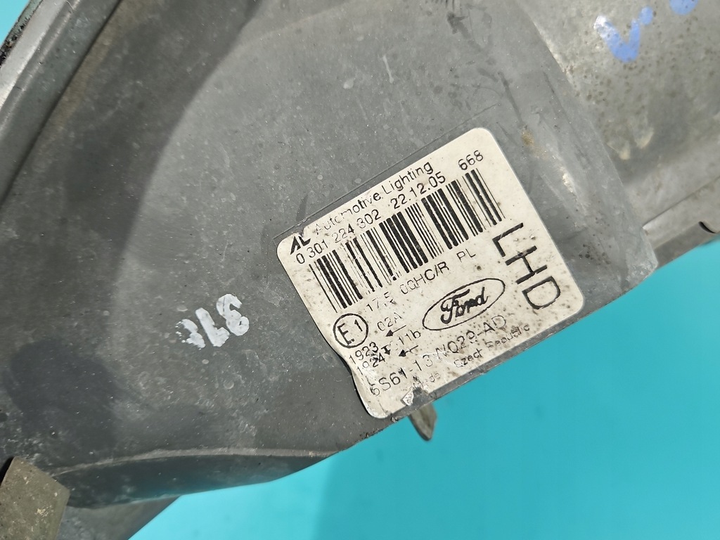 фото №9, Фара правий лампа перед ford fiesta mk6 europa hb 3d 06-08