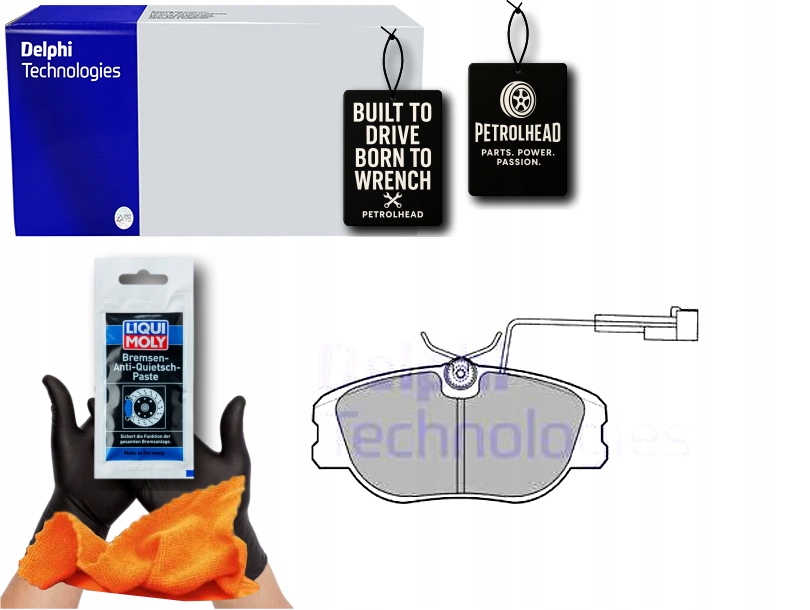 фото №1, Тормозные колодки тормозные перед alfa romeo 155 gtv spider fiat #petrolhead pro+ kit3