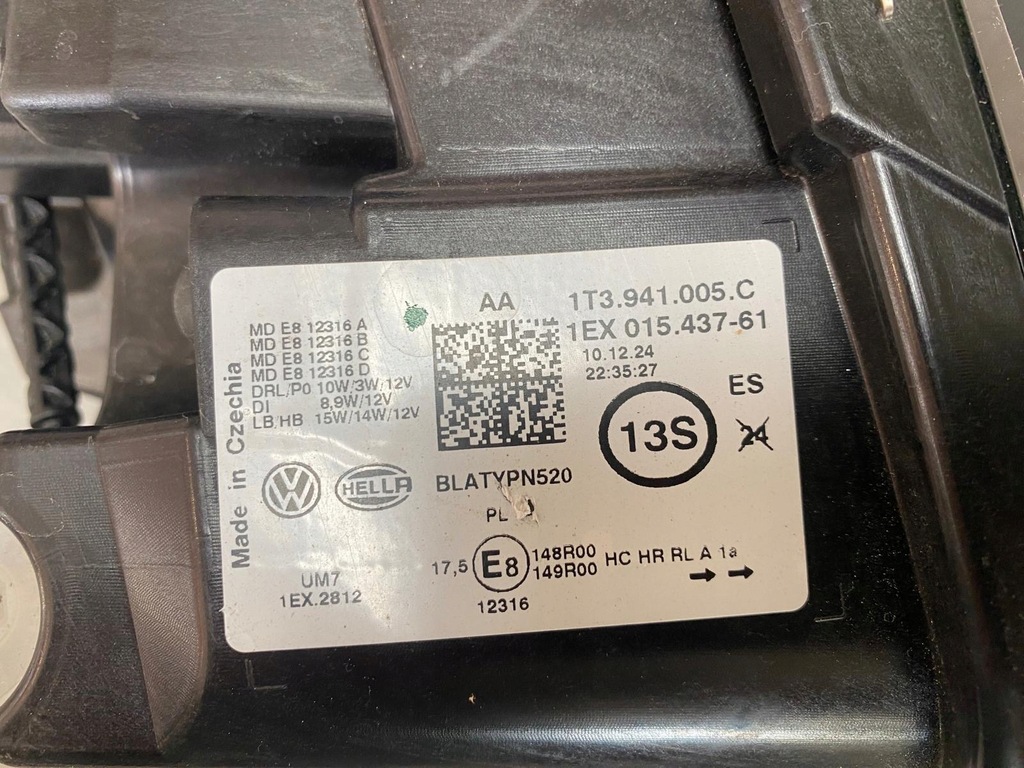 фото №14, Лампа левая передняя vw id buzz full led левый перед 1t3941005c