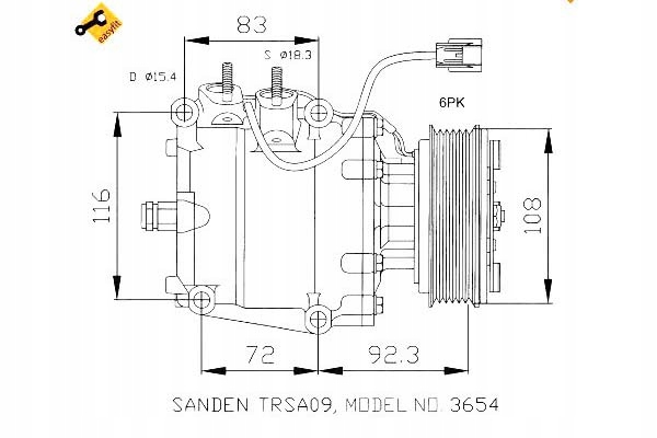 фото №1, Nrf 32072 компресор, кондиціонер