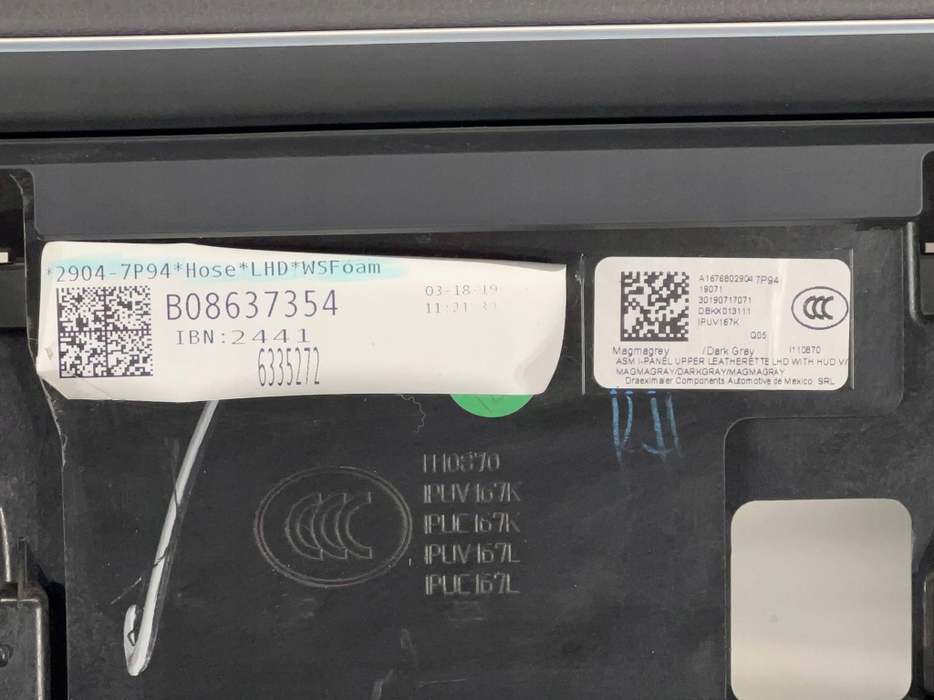 Приборная панель приборная mercedes-benz gle w167 a1676802904 с Разборки