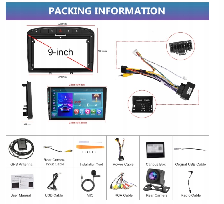 фото №9, Hodozzy carplay/android автомобильные радио do peugeot 2008-2015 с навигация