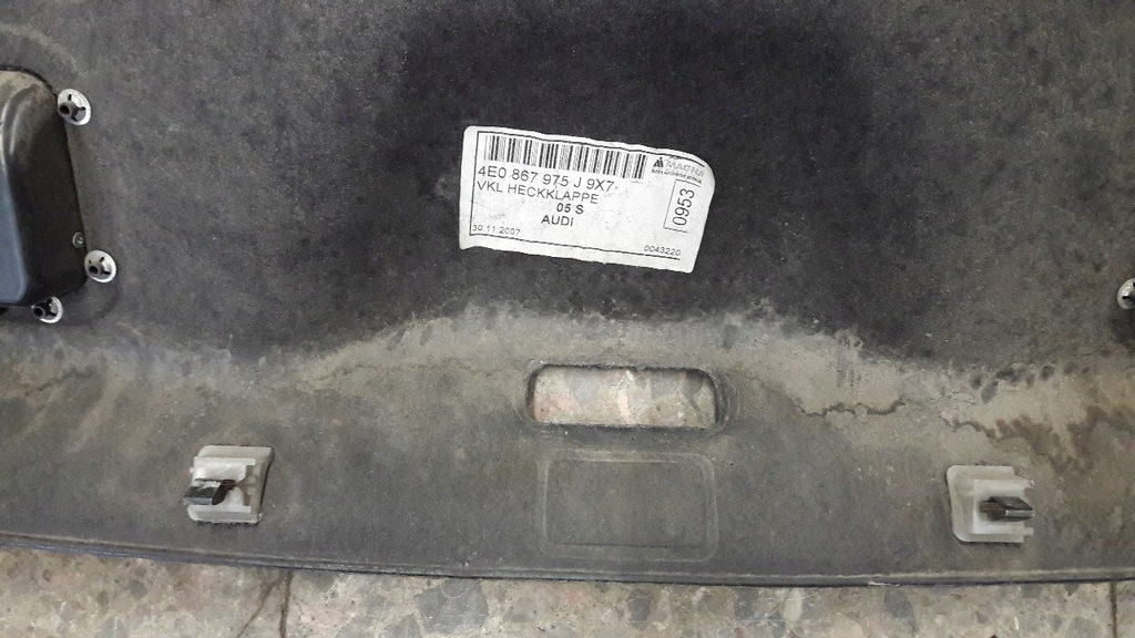 фото №14, 4e0867975j обивка крышки багажника audi a8 d3