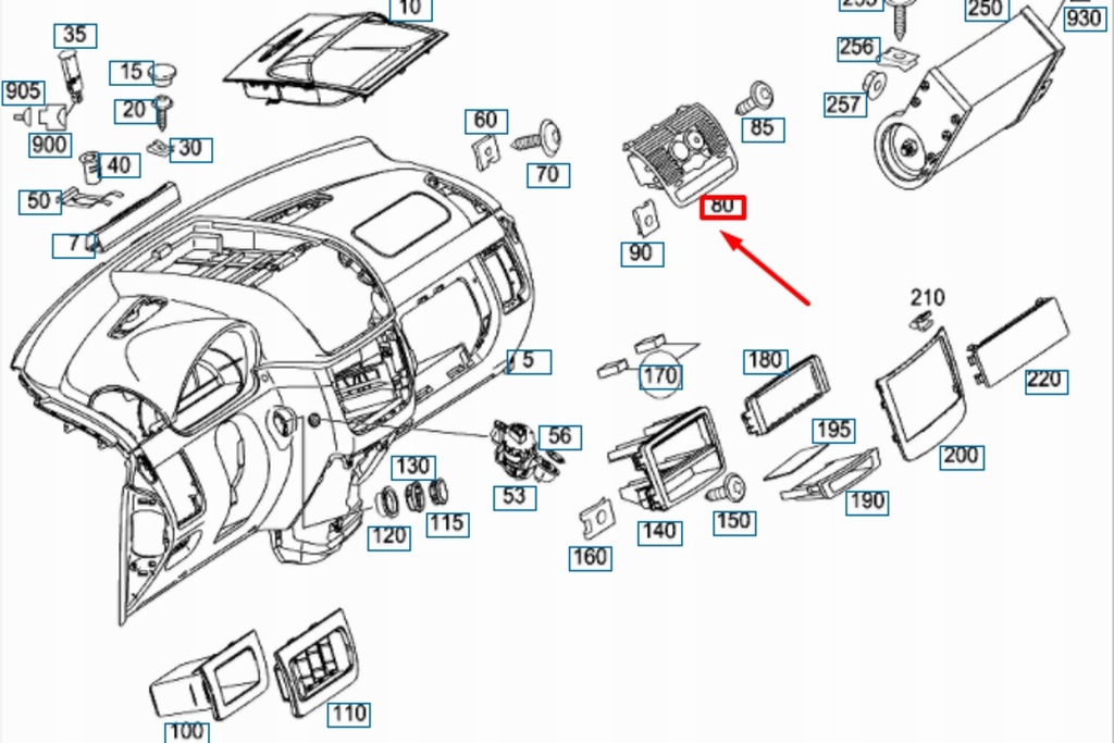фото №8, Mb vito w639 панель индикаторов средняя верхний защита nowa оригинальная a63968