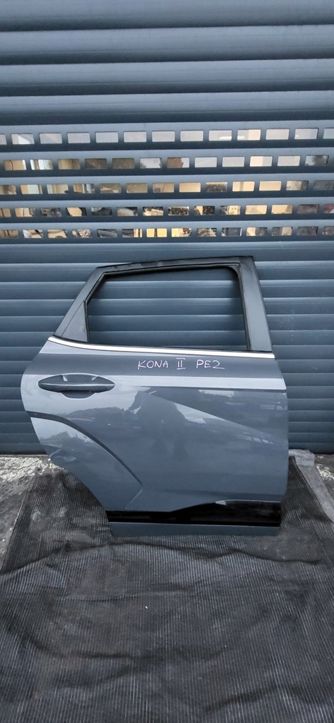 фото №1, Hyundai kona ii дверь правый задняя цвет pe2 комплектная стекло