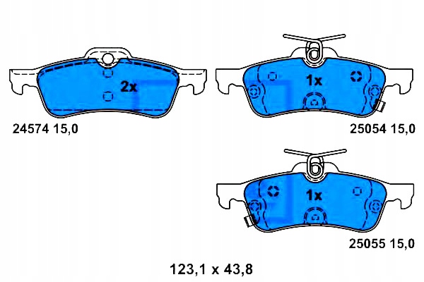 фото №1, Ate гальмівні колодки гальмівні honda civic ix 1.4-2.2d 02.12