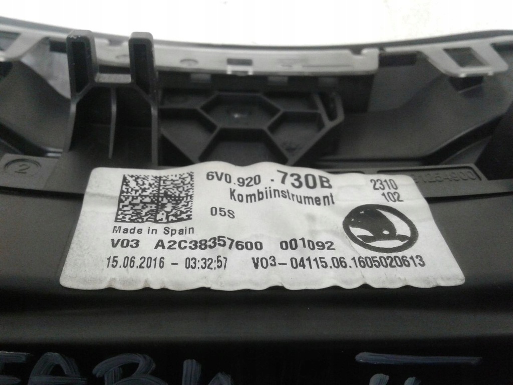 фото №4, Счетчик 6v0920730b skoda fabia iii 1.0 mpi