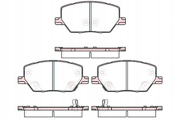 фото №2, Тормозные колодки тормозные fiat 500x jeep renegade 14 pr