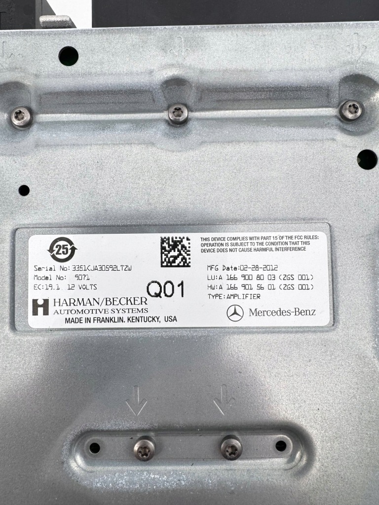 Підсилювач mercedes-benz sl r231 a1669008003 Оригінал