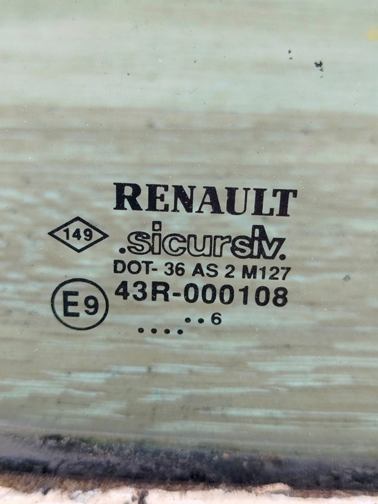 Скло бічна двері лівий задня renault twingo i 3d hb Доставка