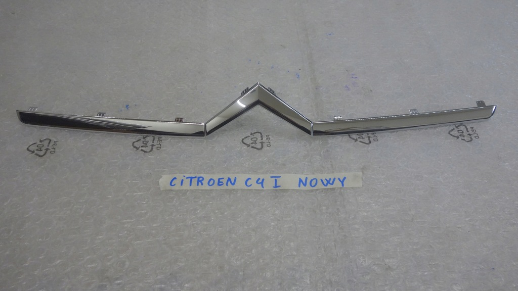 фото №1, Citroen c4 i молдинг хром бампера перед новый