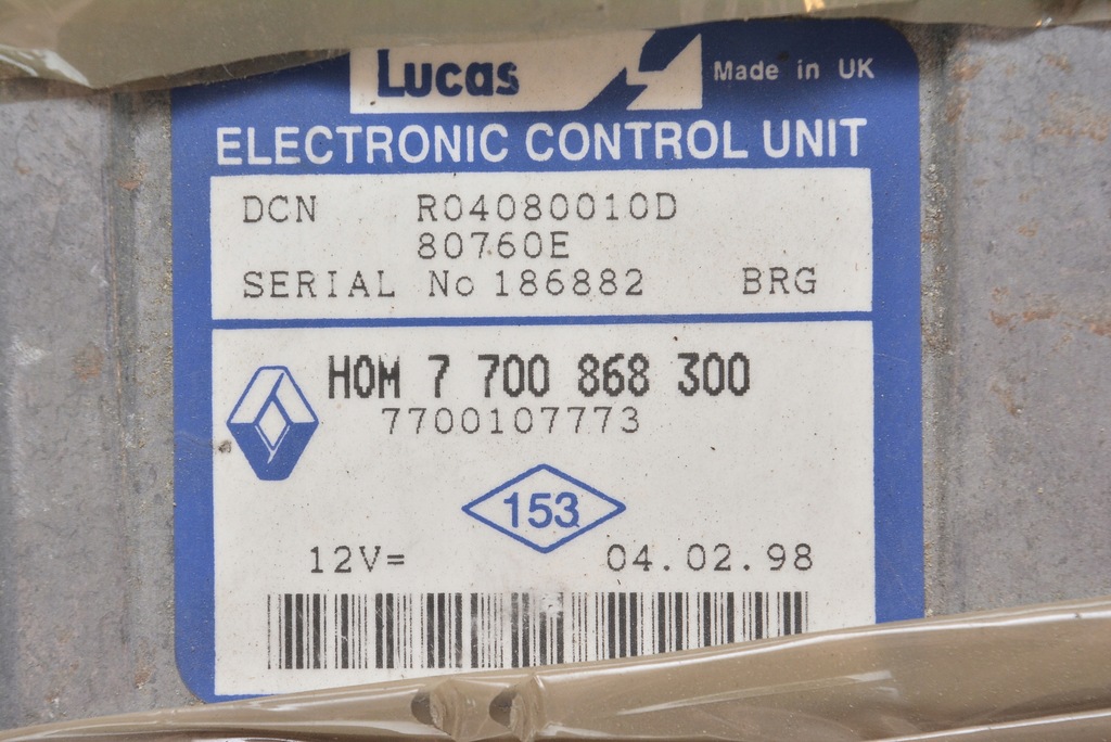 фото №2, Бортовой компьютер kangoo 7700863300 7700107773 r04080010d