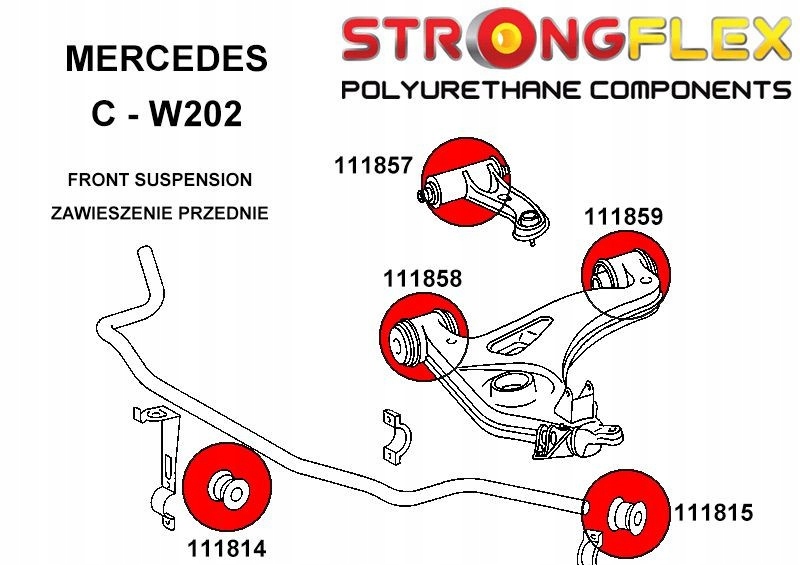 фото №3, 111815b - втулка стабилизатора передний - наружная strongflex