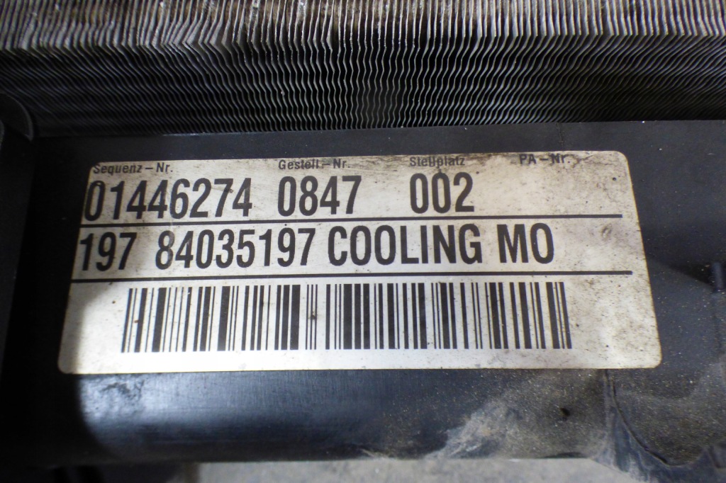 Радиатор воды кондиционер интеркулер вентилятор комплект  автоматическая коробка передач insignia a 1.6cdti Недорого