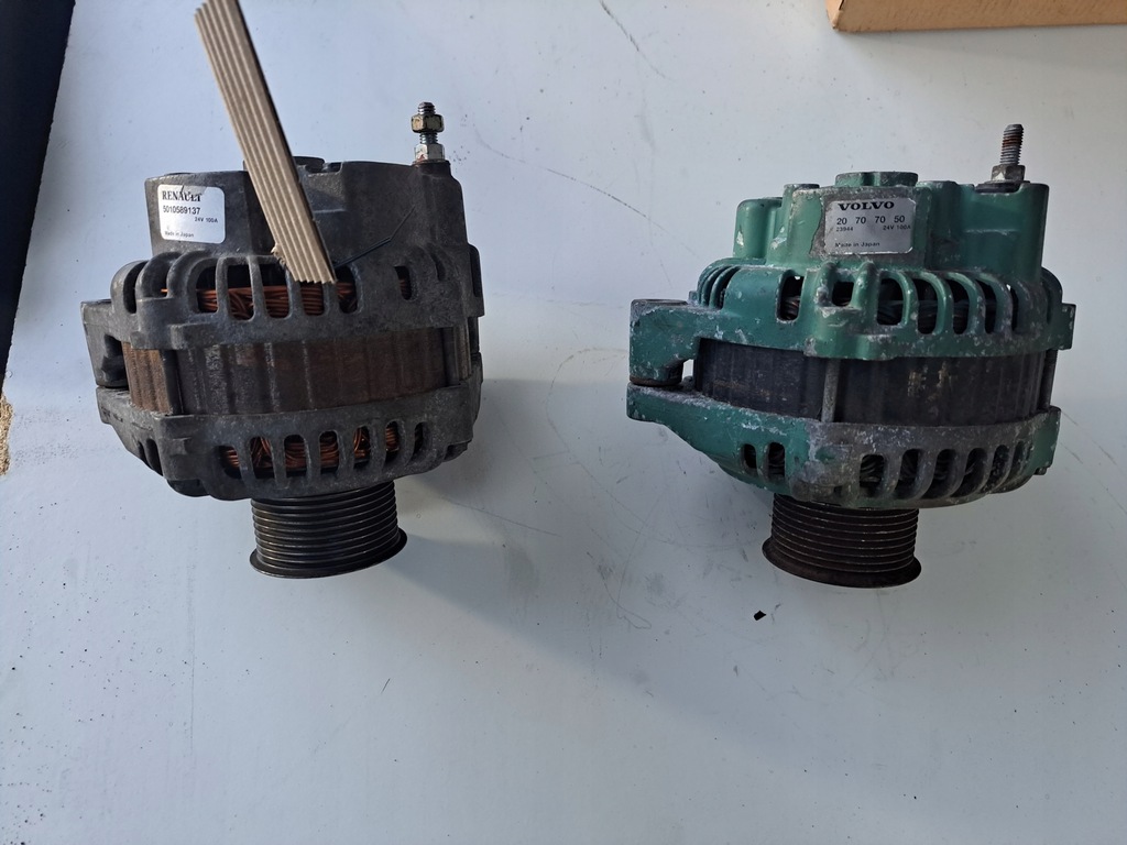 фото №1, Генератор mitsubishi renault midlum dxi volvo fl fe 100a