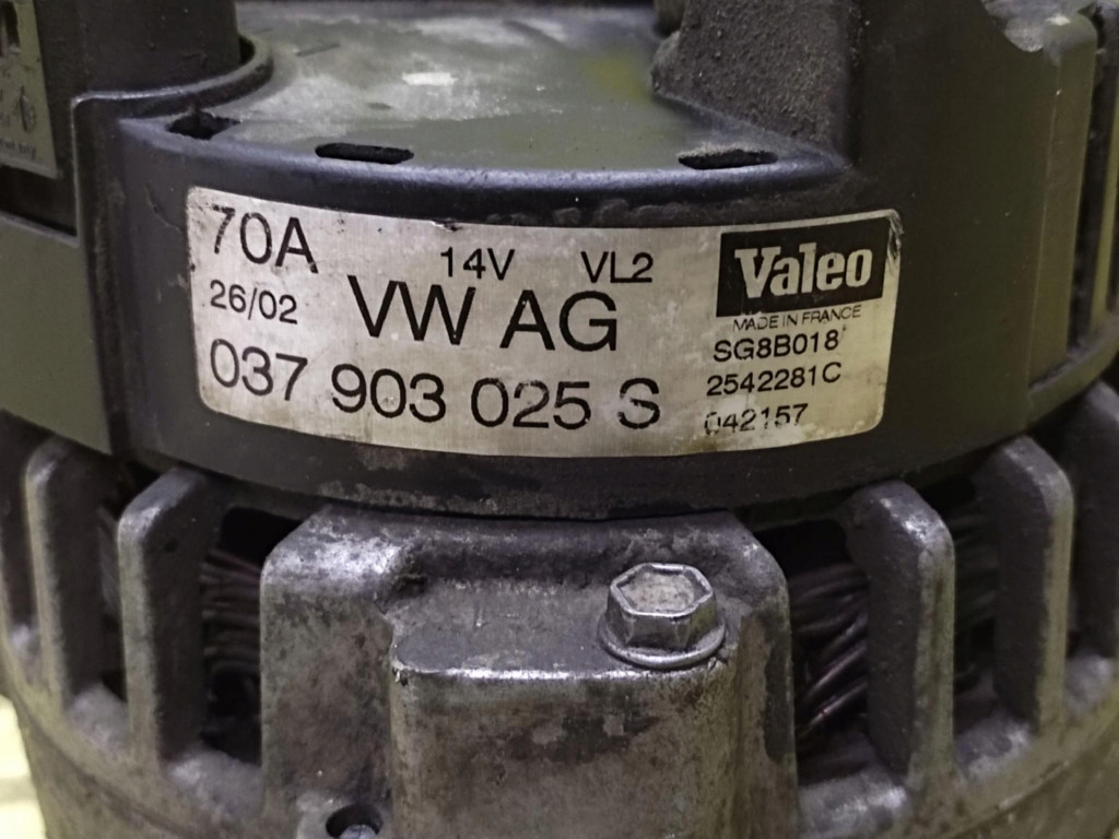 фото №6, Vw polo iii 1.4 генератор 037903025s