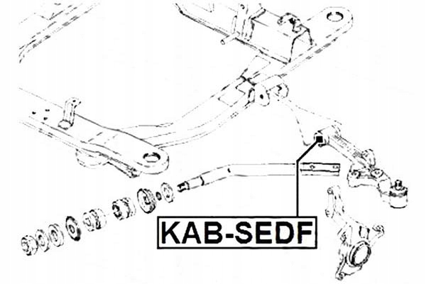 фото №10, Втулка передняя рычага нижний перед febest kab-sedf