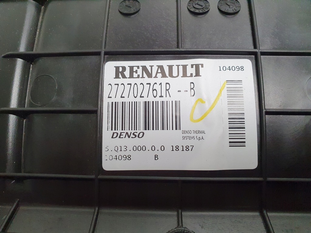 фото №11, Отопитель воздуходувка кондиционера моторчик renault zoe i 272702761r